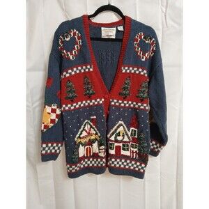 Marisa Christina 1995 Winter theme Valentines hearts houses trees Ugly Christmas